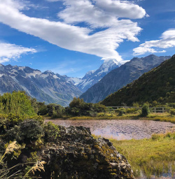 Red Tarns in Mount Cook National Park 