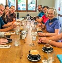Coffee time at Nelson, Marlborough New Zealand