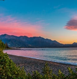 Sunrise at Kaikoura, Canterbury New Zealand