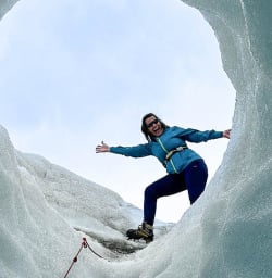 Glacier heli hiking 