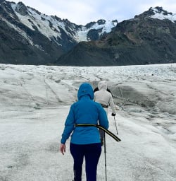Glacier heli hiking with New Zealand Trails
