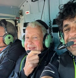 guests and guide Udi heli to Mt Luxmore Kepler Track GW17MAR26