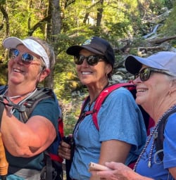 1 Happy Women on the Routeburn Track 07MAR25