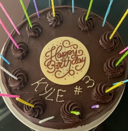 Birthday cake at Methven, Canterbury New Zealand