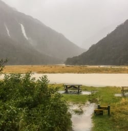 Routeburn track valley, otago new zealand