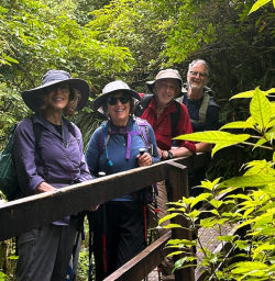 Group hiking in Egmont National Park 200125 4