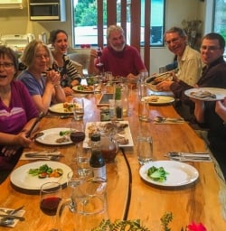 Dinner at Okarito, West Coast New Zealand