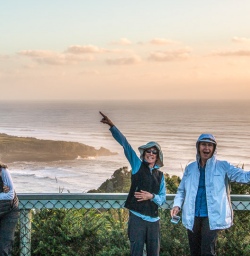 Group at Meybille Bay, West Coast New Zealand