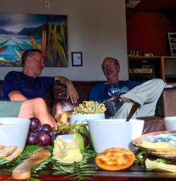 Relaxing at Martins Bay Lodge