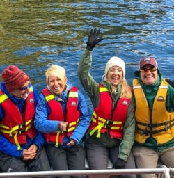 Happy guests on Milford Sound boat cruise
