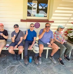 Guests exploring Arrowtown 130124 4