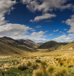 Lindis Pass Summit Scenic Look Out, Otago New Zealand