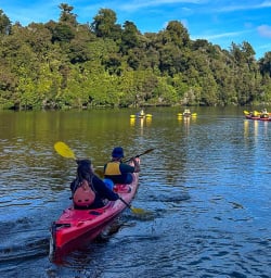 Kayaking tour Lake Mapourika 