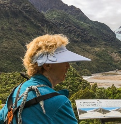 Lady at Franz Josef Glacier, West Coast New Zealand