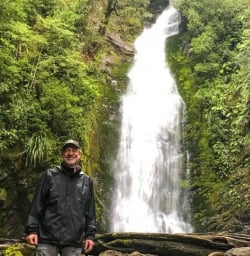 Guest and Hollyford Track waterfall