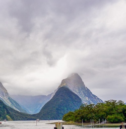 Mitre Peak at Milford Sound, Fiordland New Zealand