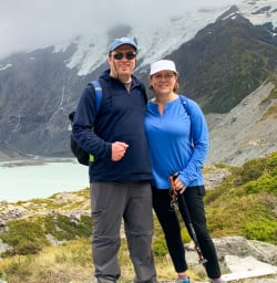 6. Guest couple Hooker Lake lookout