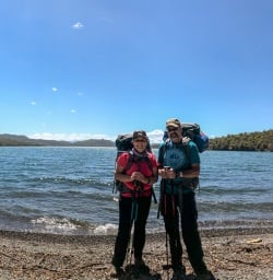 Couple at Lake Rotoiti, Tasman New Zealand