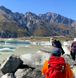 Icebergs in Aoraki / Mount Cook National Park