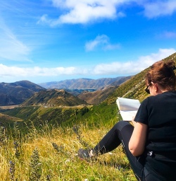 Drawing the Arthurs Pass National Park Valley