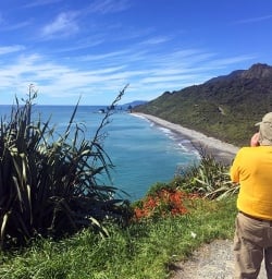 view on west coast beach new zealand