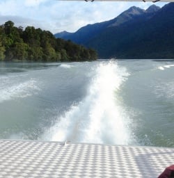 view from the jetboat