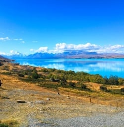 View on Mount Cook and Lake Pukaki from Peter's Lookout