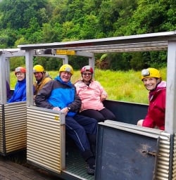 All Aboard the Nile River's Glowworm Caves Train