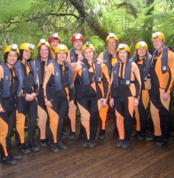 caving group at nile river new zealand