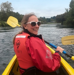 It was smiles all round on the group kayak trip