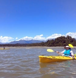okarito lagoon guided kayaking