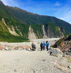 The walk back down from the glacier gives this stunning view of the glacially carved valley