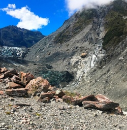 The the terminal face of Fox Glacier. Nature at work.