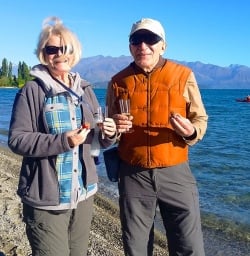 Cheers to a fabulous day at Lake Wanaka