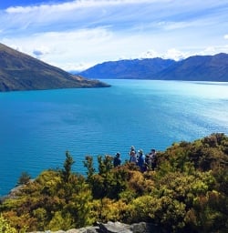 view on mou waho island new zealand