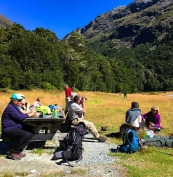 Picnicking at the flats