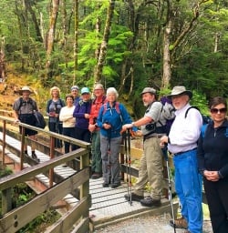 A great group shot on the world famous Routeburn Track.