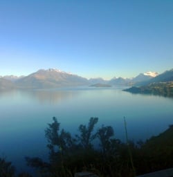 lake wakatipu morning view