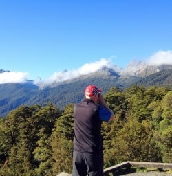 View on Routeburn Track mountains