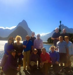 group at milford sound new zealand