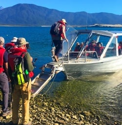 The second ride of the day - hopping on board Maddie the Jetboat!