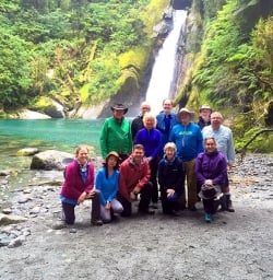 group at giants gate on the milford track