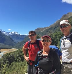 View over Routeburn Valley 
