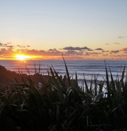 Sunset in Punakaiki