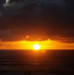 Sunset in Punakaiki New Zealand