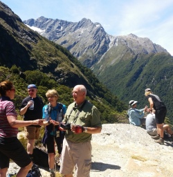 Resting at the Routeburn Valley View
