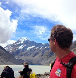 hiking guide at mount cook new zealand