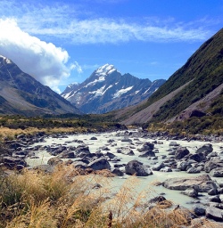 view of mount cook new zealand