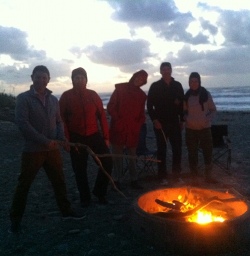 Campfire on the Beach
