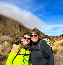 4. Happy guest couple on Tongariro
